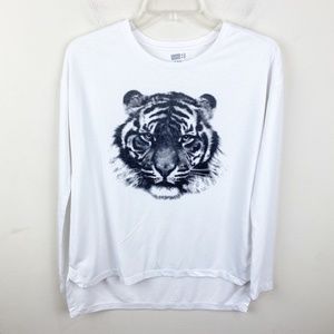 Crazy 8 Graphic Lion Hi-Lo Long Sleeve Tee Size XL